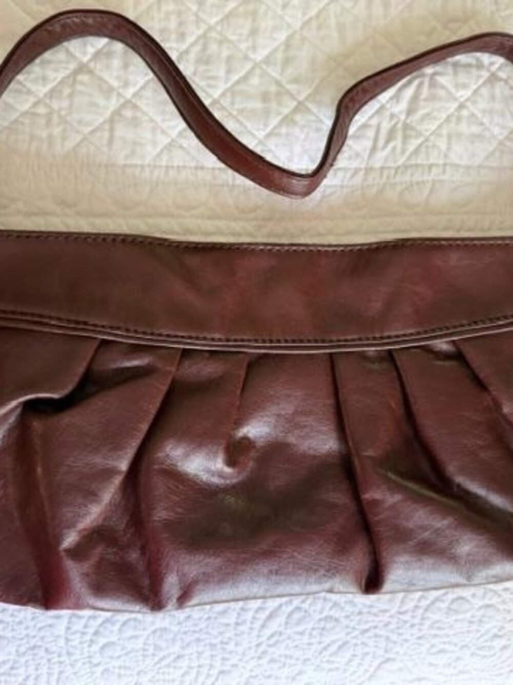 Nine West Shoulder or Brown Hand Purse with Snap and Roomy Interior/Size 13.5"L
